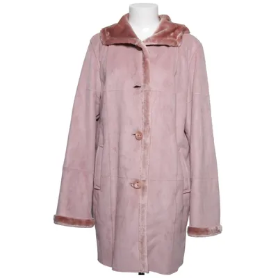 Shearlingjakke (Pink, Brun) Akryl, Polyester