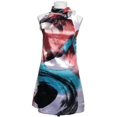 Jurk (Wit, Blauw, Rood) van Malu Elastaan, Polyester