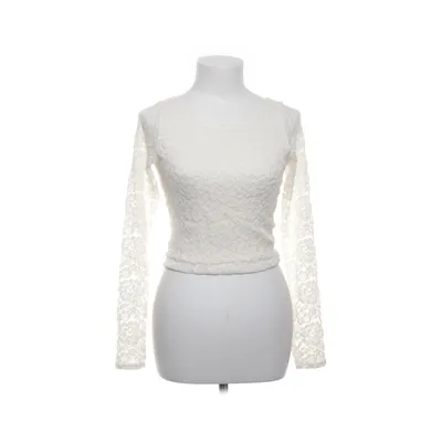 Crop top (Vit) från Abercrombie & Fitch Bomull, Elastan, Nylon, Polyester