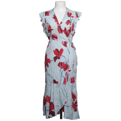 Wrap dress (Blue, Red, Multicolored) from Jigsaw Elastane, Silk