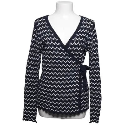 Cardigan cache-cœur (Blanc, Bleu) de Flash Woman Coton