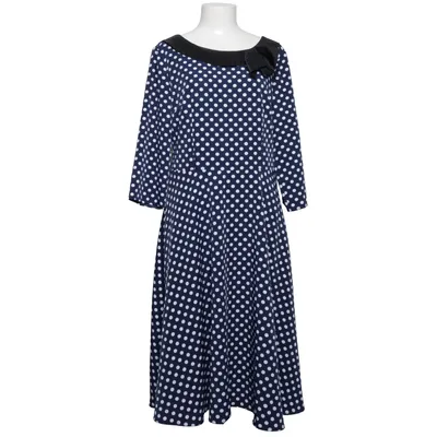 Dress (Blue, White) from Blackbutterfly Elastane, Polyamide, Polyester