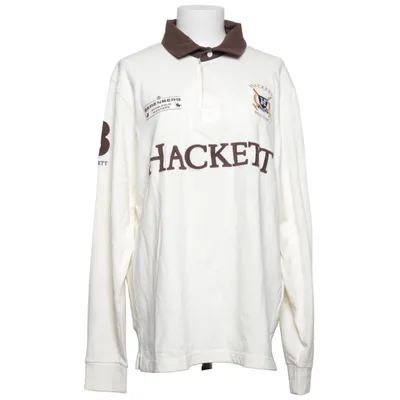 Rugby shirt (White, Brown) from Hackett Cotton