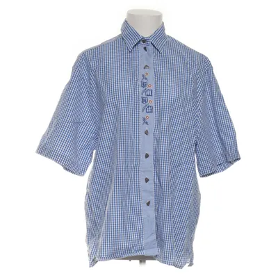 Kortärmad skjorta (Blå, Vit) från gede Bomull