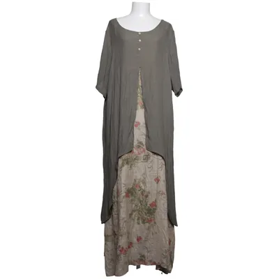 Dress (Green, Beige, Multicolored) from Shein Curve Polyester