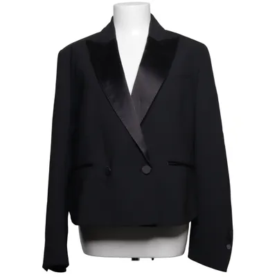 Blazer (Black) from Zara Elastane, Polyester, Wool