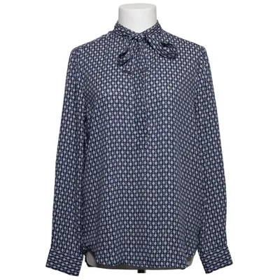 Knytblus (Blå, Vit) från Oodji Polyester