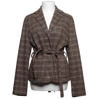Kavaj (Brun, Flerfärgad) från Amica Polyester, Ull