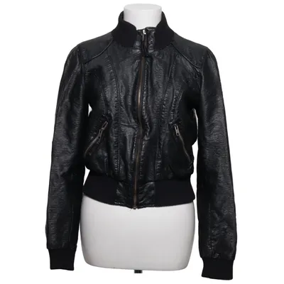 Blouson (Noir) de Divided by H&M Élasthane, Faux cuir, Polyester