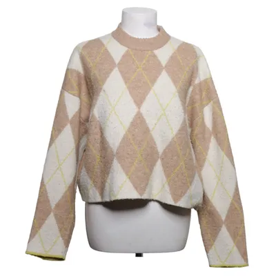 Sweater (Beige, Multicolored) from Pringle of Scotland x H&M Polyester, Acrylic, Wool, Elastane