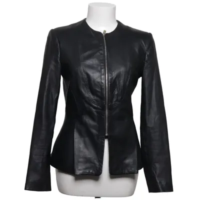 Leather jacket (Black) from Zara Woman Leather