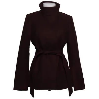 Coat (Purple) from Reiss Polyamide, Polyester, Viscose, Wool