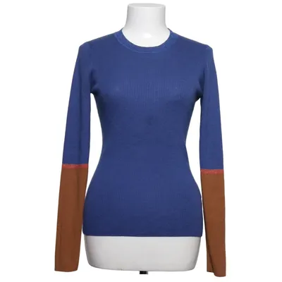 Sweater (Blå, Brun) fra Caroline Biss Kashmir, Bomuld, Elastan, Metallfiber, Uld