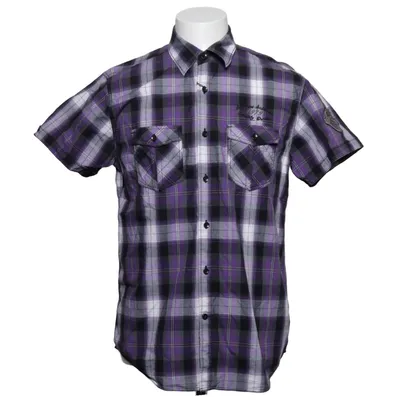 Short sleeve shirt (Purple, Gray, Black) from Identity Cotton