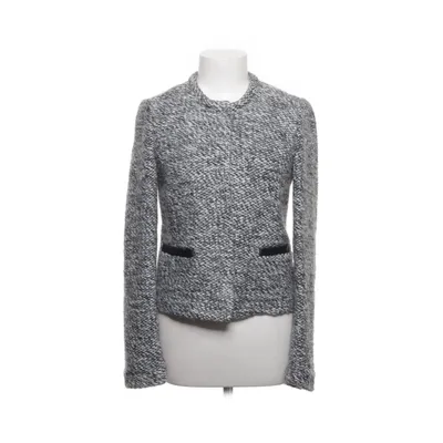Cardigan (Gray, White) from Ann Taylor Loft Acrylic, Polyester, Wool