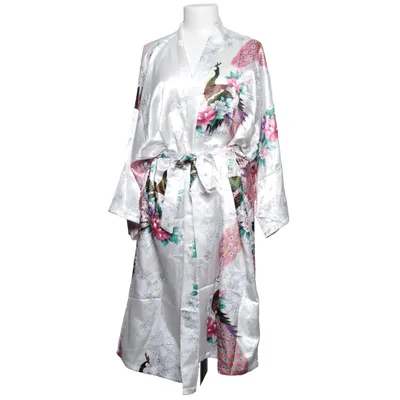 Kimono (Blanc, Multicolore) de Kaiyu Polyester, Viscose