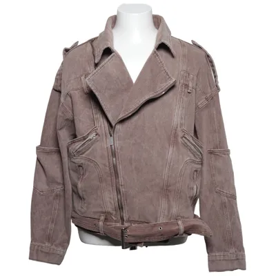 Biker jacket (Brown) from Liquor N Poker Cotton, Viscose
