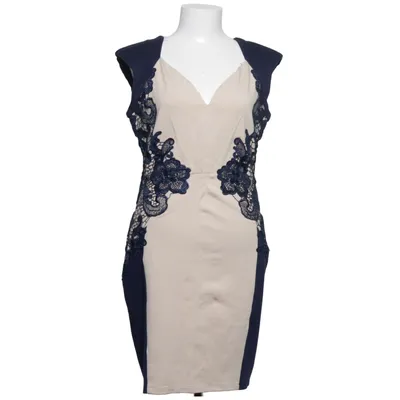 Cocktail dress (Blue, Beige) from Little Mistress Elastane, Polyester, Viscose