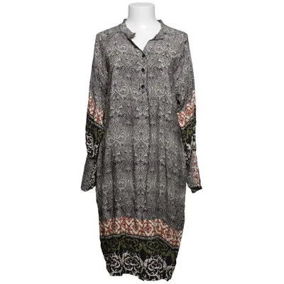 Maxi jurk (Zwart, Beige, Meerkleurig) van Marta du Chateau Viscose