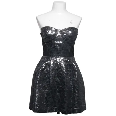 Cocktailklänning (Svart, Silverfärgad) från Bebe Elastan, Polyester
