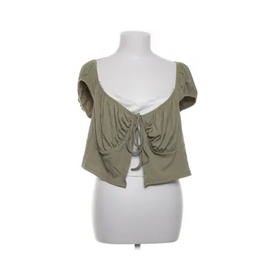 Topp (Grön, Vit) från Shein Curve Elastan, Polyester, Viskos