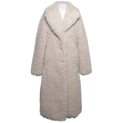 Winter coat (Beige) from Mango Polyester, Viscose