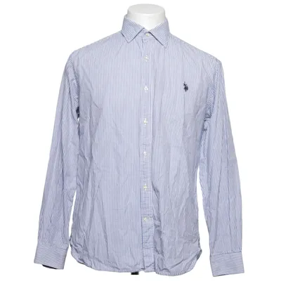 Buttondown-skjorta (Blå, Vit) från U.S. Polo Assn. Bomull