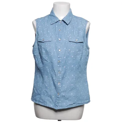 Gilet en jean (Bleu, Blanc) de Long Island Coton