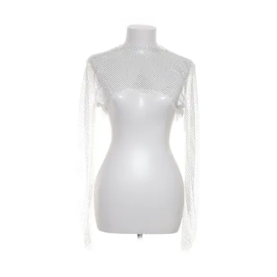 Nätbrynja (Vit, Silverfärgad) Bomull, Polyester