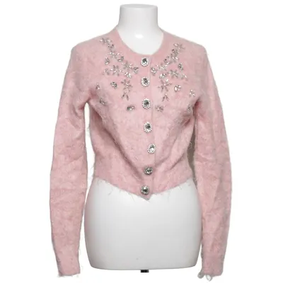 Cardigan (Roze) van Rabanne x H&M Elastaan, Mohair, Polyamide, Wol