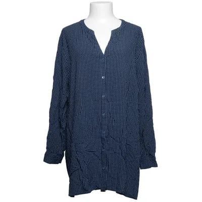 Bluse (Blå, Hvid) fra Gina Benotti Viscose