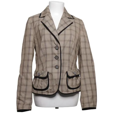 Blazer (Beige, Brown) from Laurèl Cotton, Polyester