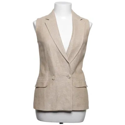 Gilet de costume (Beige) de Cavaliere Femme Coton, Lin, Fibre métallique, Polyamide, Viscose