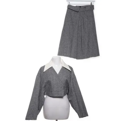 Dräkt (Svart, Vit) från Lumina Polyester, Ull