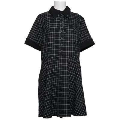 Kleid (Schwarz, Weiß) von Hell Bunny Elasthan, Polyester, Viskose