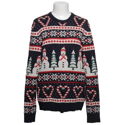 Weihnachtspullover (Blau, Rot, Weiß) von Pier One Acryl, Polyester