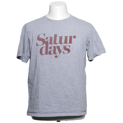 T-shirt (Gris, Marron) de Saturdays Coton