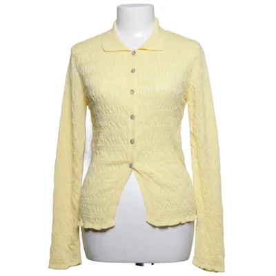 Cardigan (Jaune) de Zara Coton, Fibre métallique, Polyester