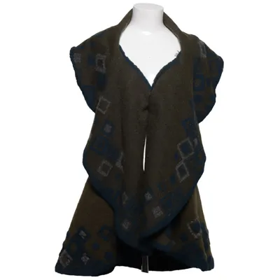 Vest (Grøn, Blå, Grå) fra Manila Grace Polyester, Uld