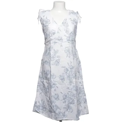 Dress (White, Blue) from Heine Cotton