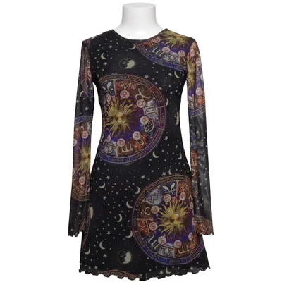 Klänning (Svart, Flerfärgad) från Urban Outfitters Elastan, Polyester