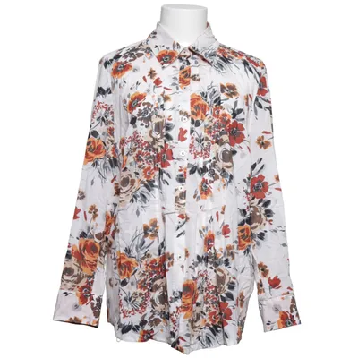 Blouse (Blanc, Multicolore) de Clarina Collection