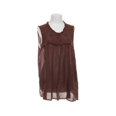 Top (Bruin) van Vintage Stories Katoen, Viscose