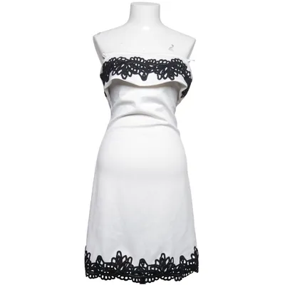 Kjole (Hvid, Sort) fra Bodyflirt Boutique Elastan, Polyester