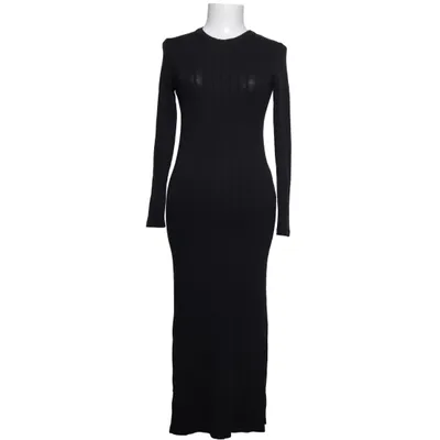 Robe longue (Noir) de Thinking Mu Élasthane, Coton biologique, Laine
