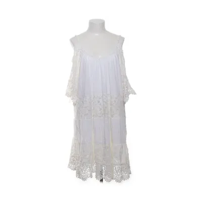 Dress (White) from Sandro Ferrone Cotton, Nylon, Viscose