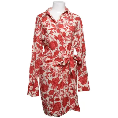 Wrap dress (Red, Beige) from Mango Polyamide, Viscose