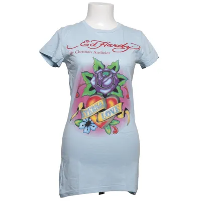 T-shirt (Blauw) van Ed Hardy by Christian Audigier Katoen