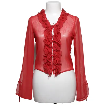 Wrap blouse (Red) from Yannick Polyester