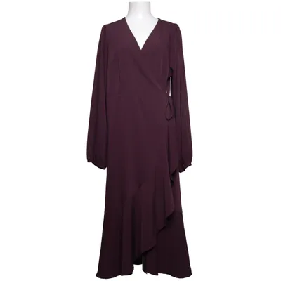 Slå-om-kjole (Lilla) fra Pernilla Wahlgren Design Polyester